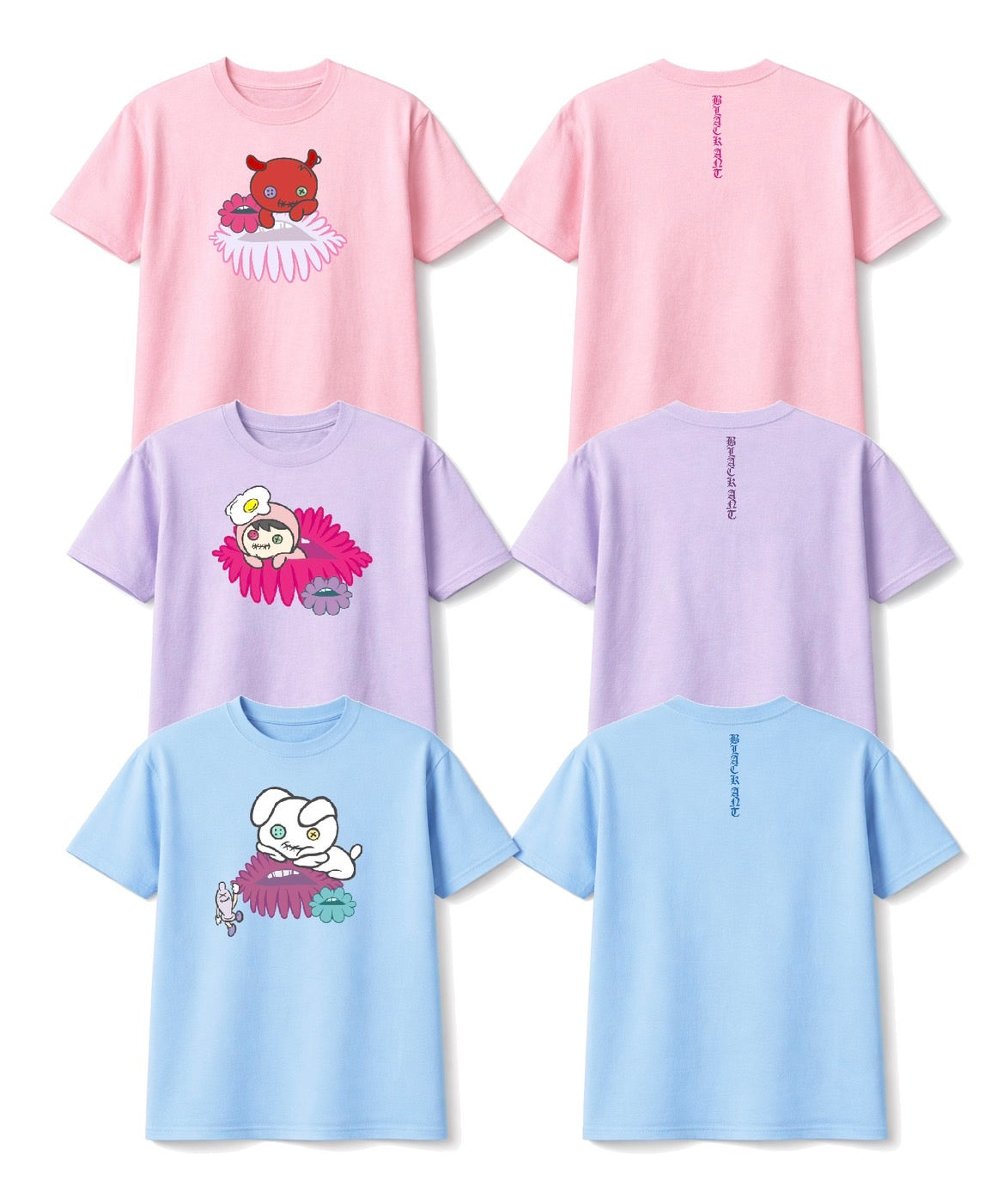 【予約商品】フラワーキャラクターTシャツ /Flower Character T-Shirt