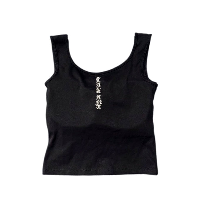 ボタンスクエアタンクトップ | Square Neck Button Tank Top