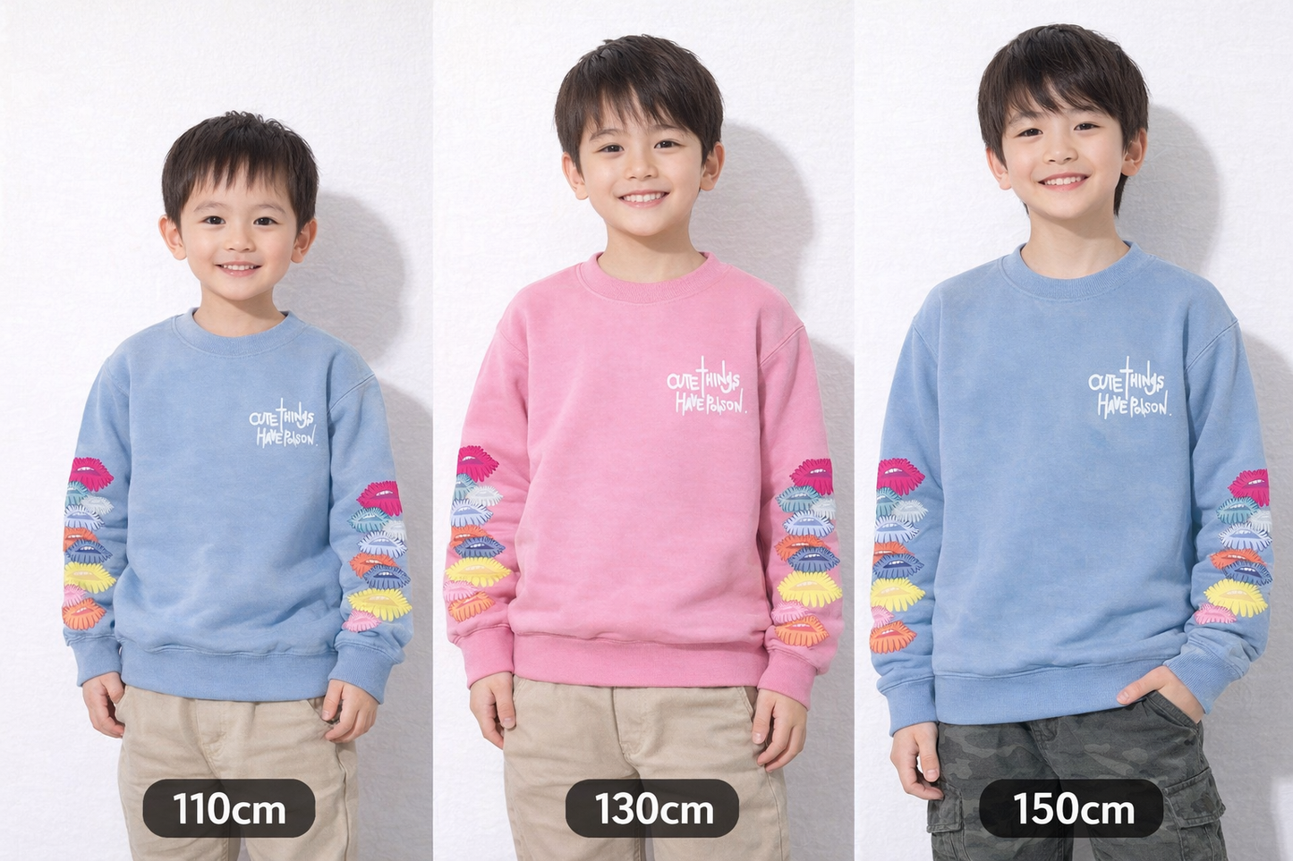 【Kids】フラワーリップトレーナー / Flower Lip Sweatshirt