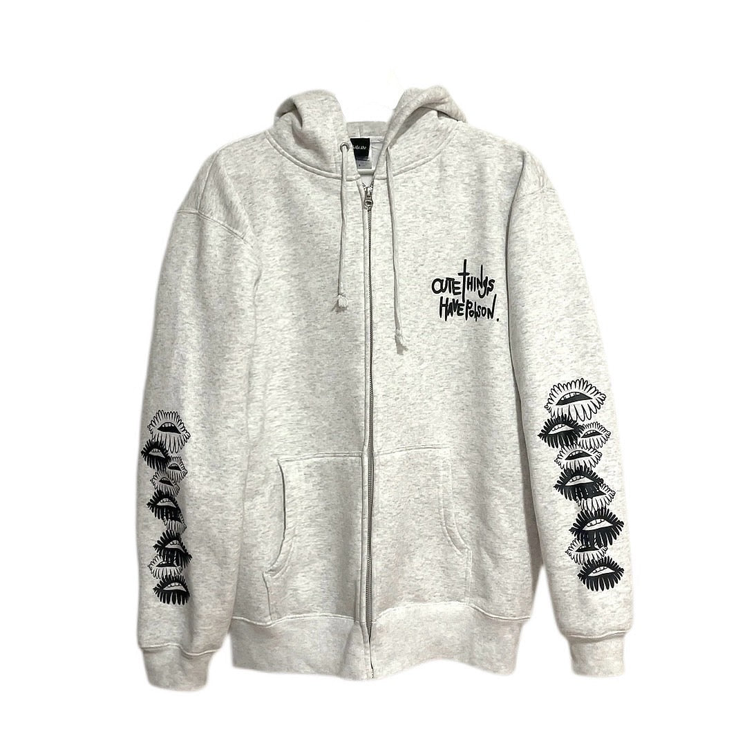 フラワーリップ ジップパーカー | Flower lip zip hoodie