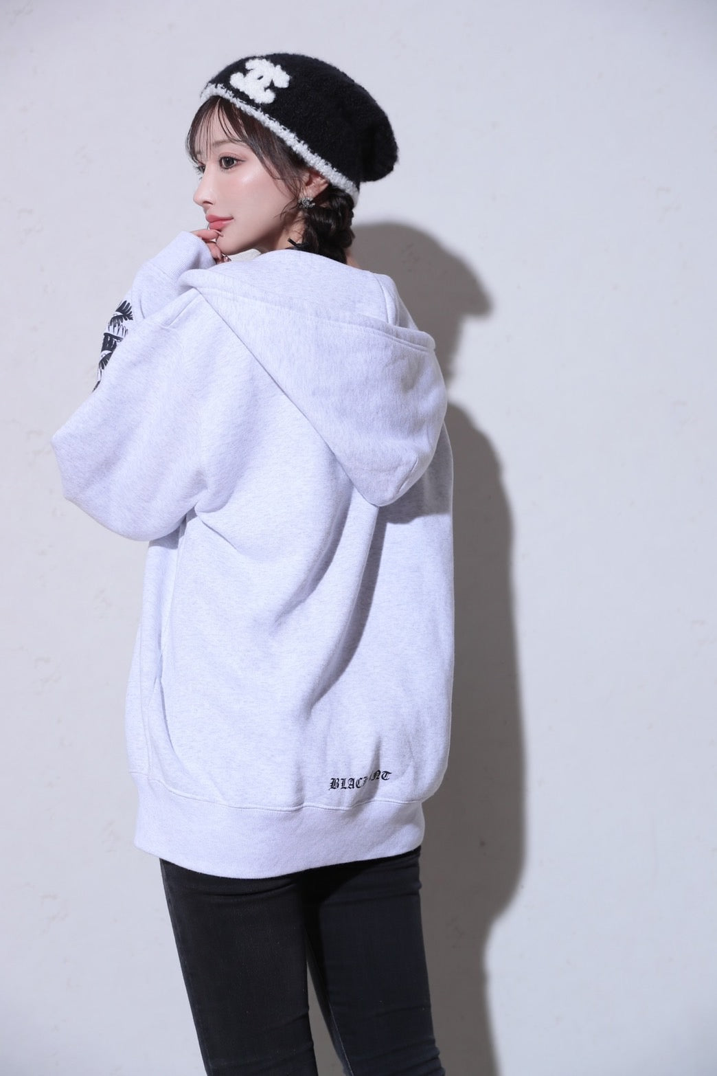 フラワーリップ ジップパーカー | Flower lip zip hoodie