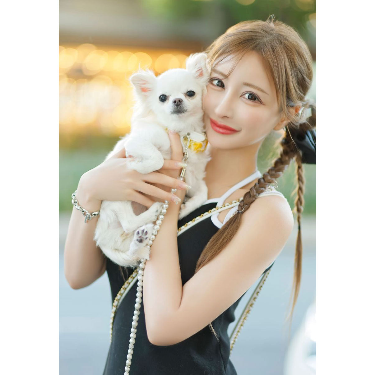 リブニットロングワンピース | Rib knit long dress