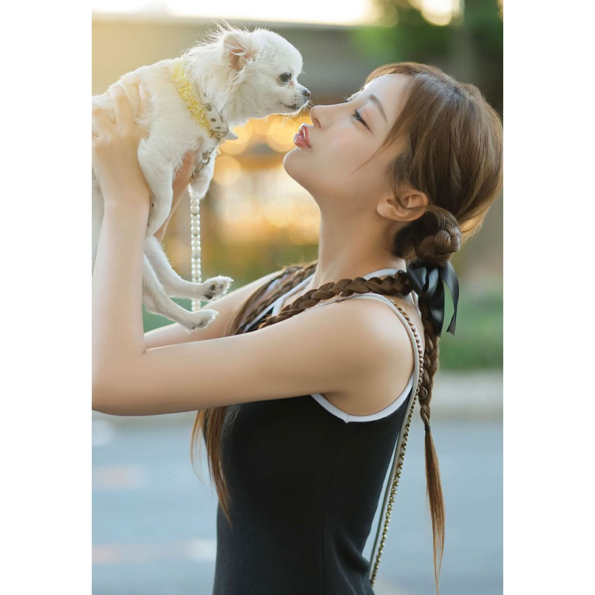 リブニットロングワンピース | Rib knit long dress