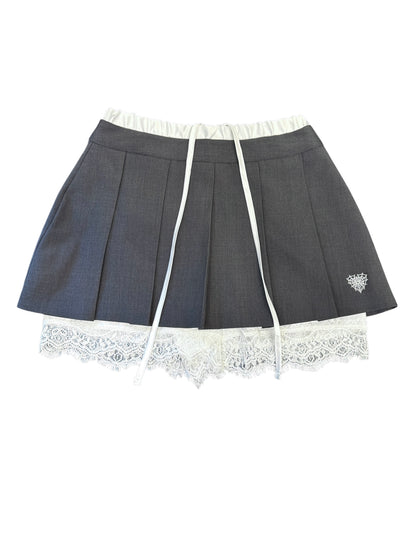 レースレイヤードミニスカート / Lace Layered Mini Skirt