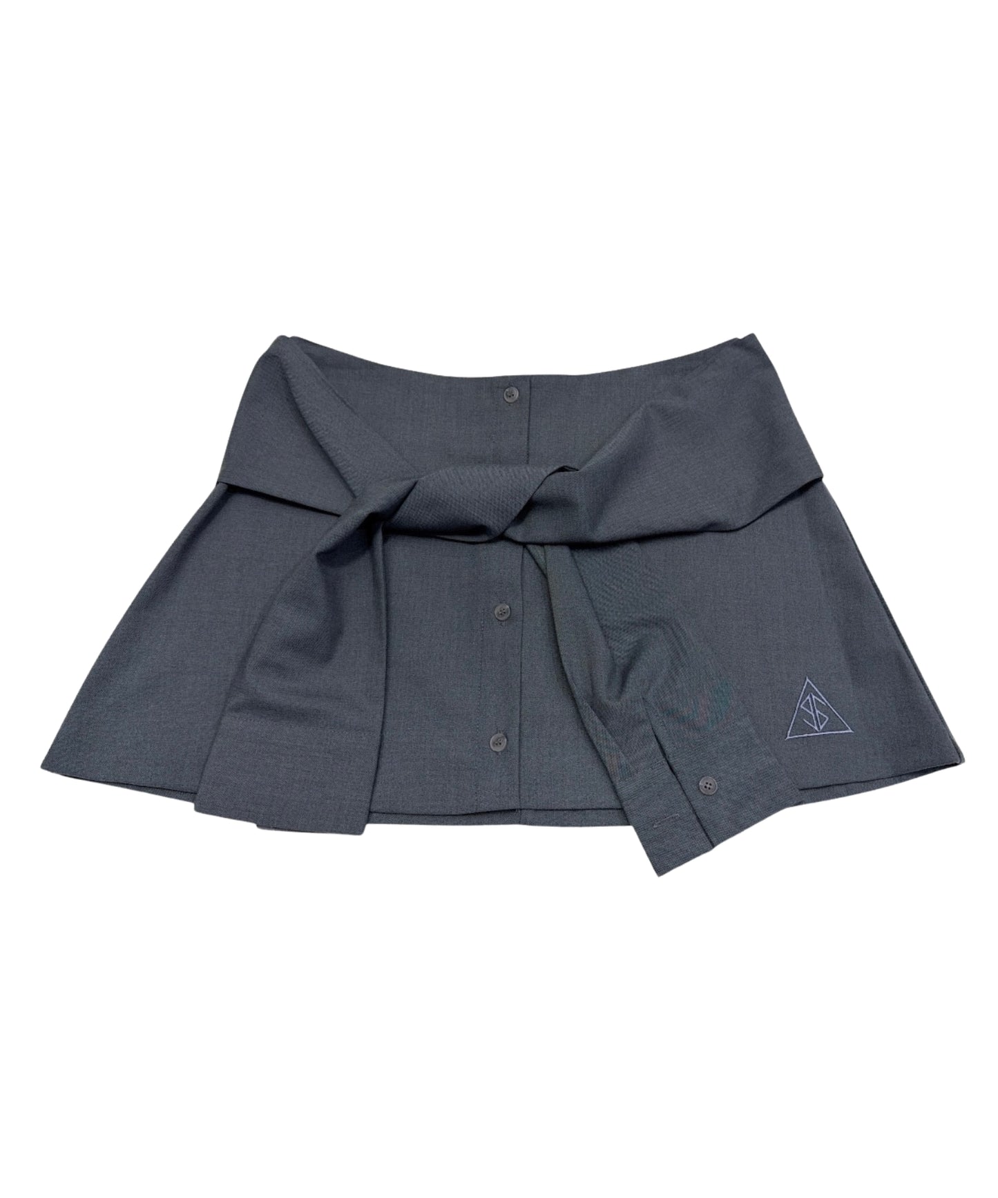 【クーポン対象】
シャツレイヤードミニスカート / Shirt Layered Mini Skirt