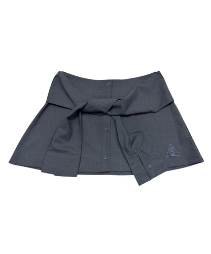 【クーポン対象】
シャツレイヤードミニスカート / Shirt Layered Mini Skirt