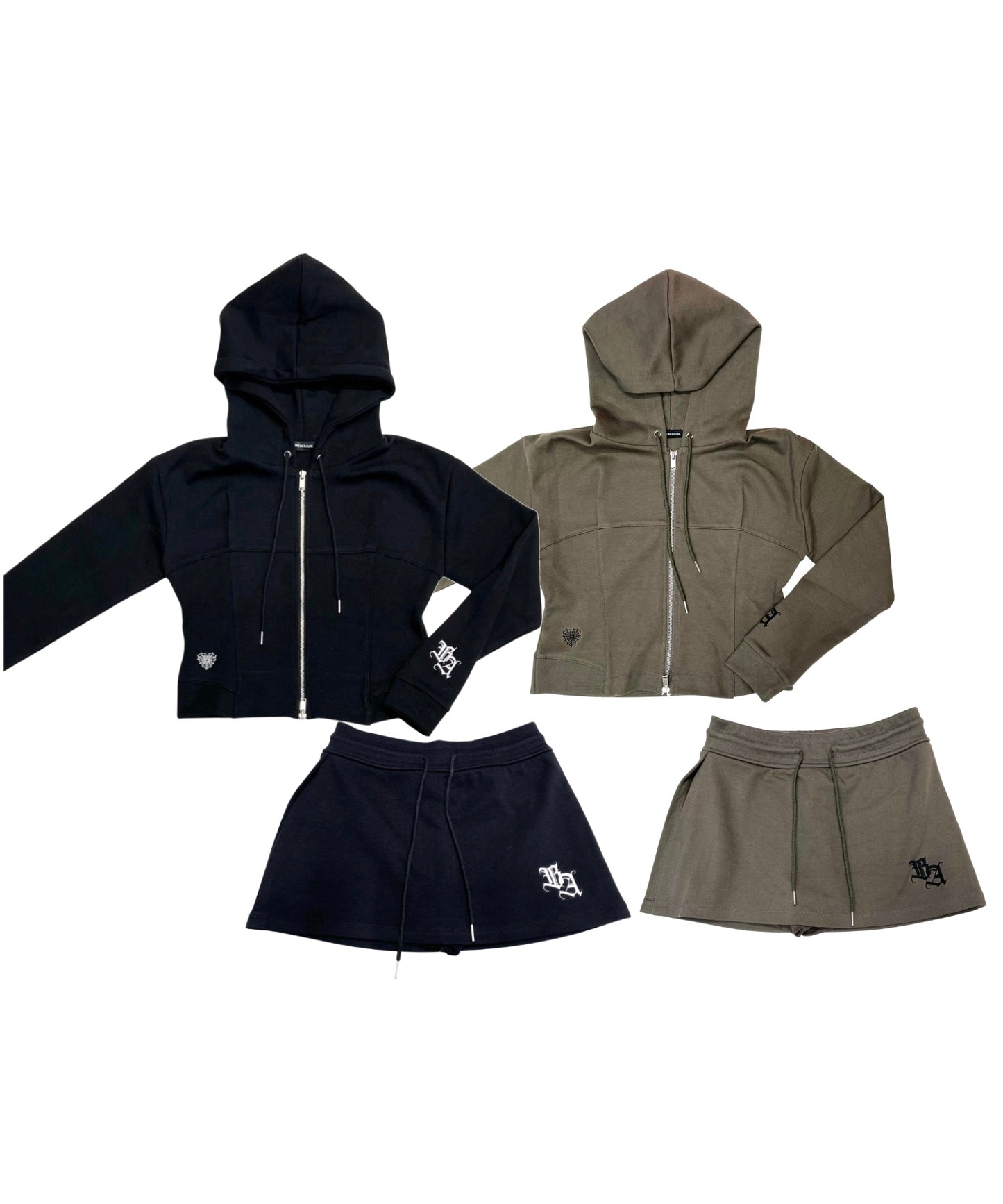 【2セット】ミニスカートセットアップ / Mini Skirt Set