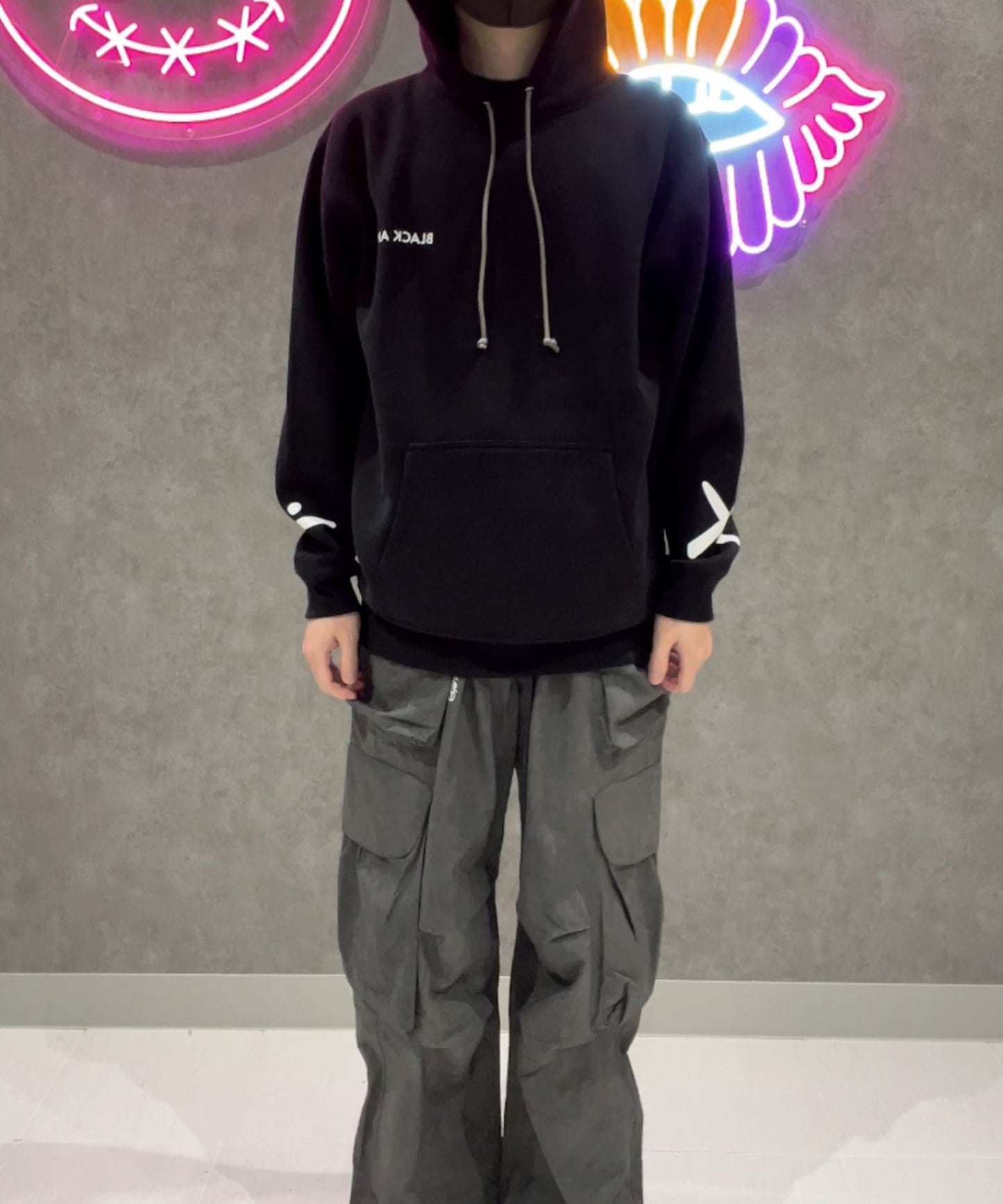 ラベルデザインパーカー / Label Print Hoodie