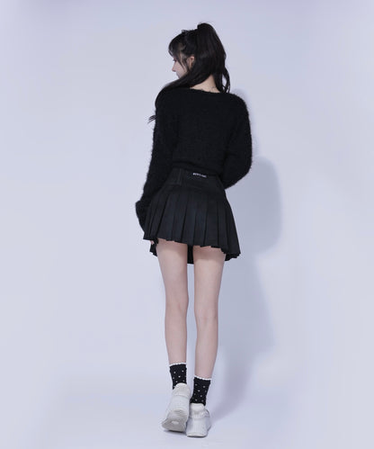 スエードプリーツスカート / Suede Pleated Skirt