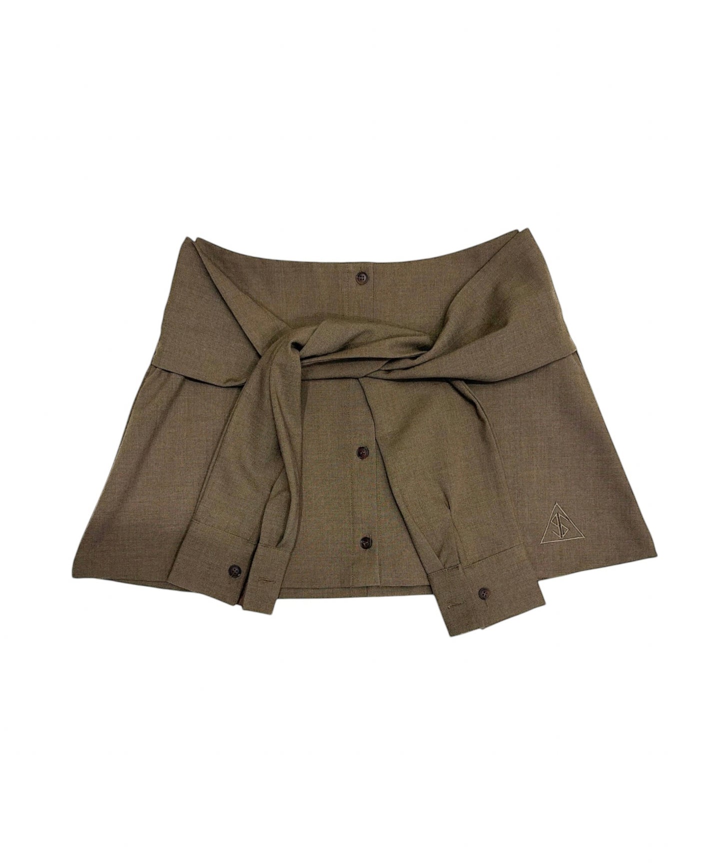 【クーポン対象】
シャツレイヤードミニスカート / Shirt Layered Mini Skirt