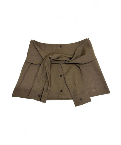 【クーポン対象】
シャツレイヤードミニスカート / Shirt Layered Mini Skirt