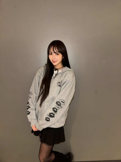 【新色入荷】フラワーリップ ジップパーカー |  Flower lip zip hoodie