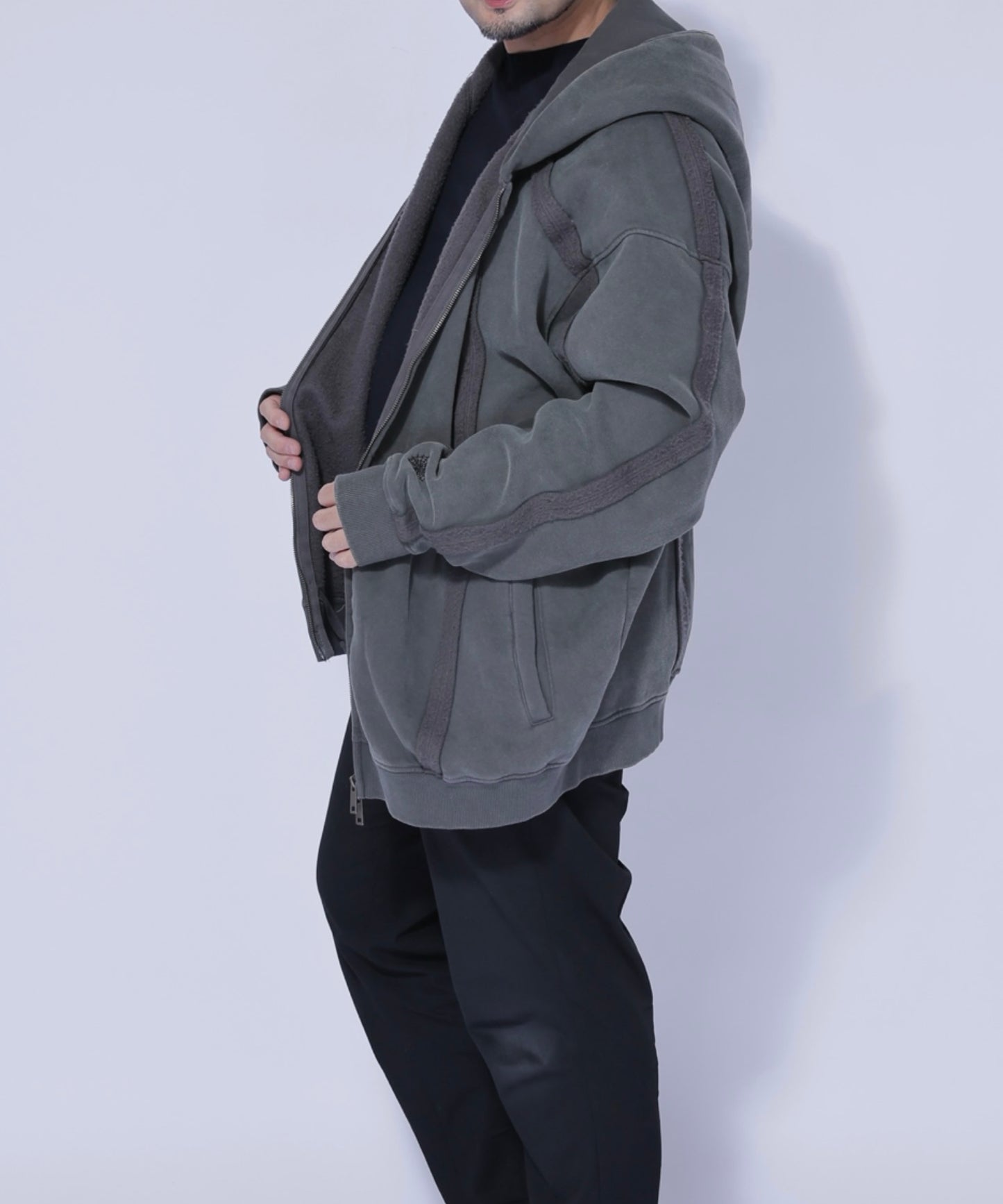 フェードラインジップパーカー / Fade Line Zip Hoodie