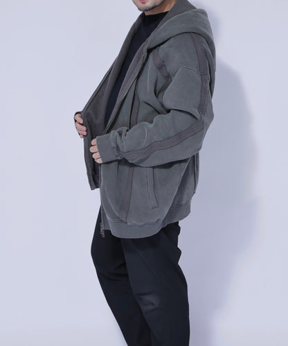 フェードラインジップパーカー / Fade Line Zip Hoodie