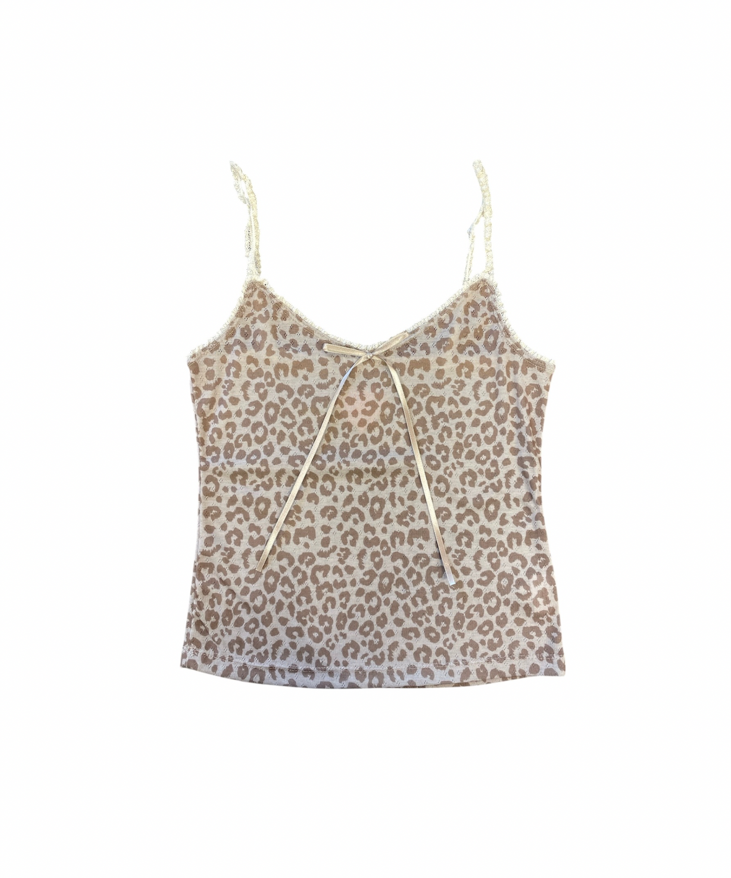 レオパードリボンキャミ / Leopard Ribbon Cami