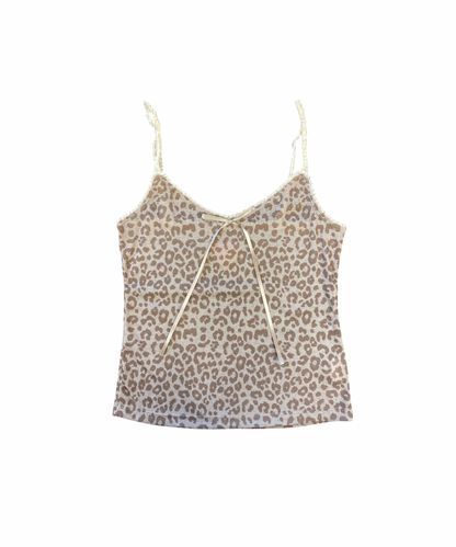 レオパードリボンキャミ / Leopard Ribbon Cami