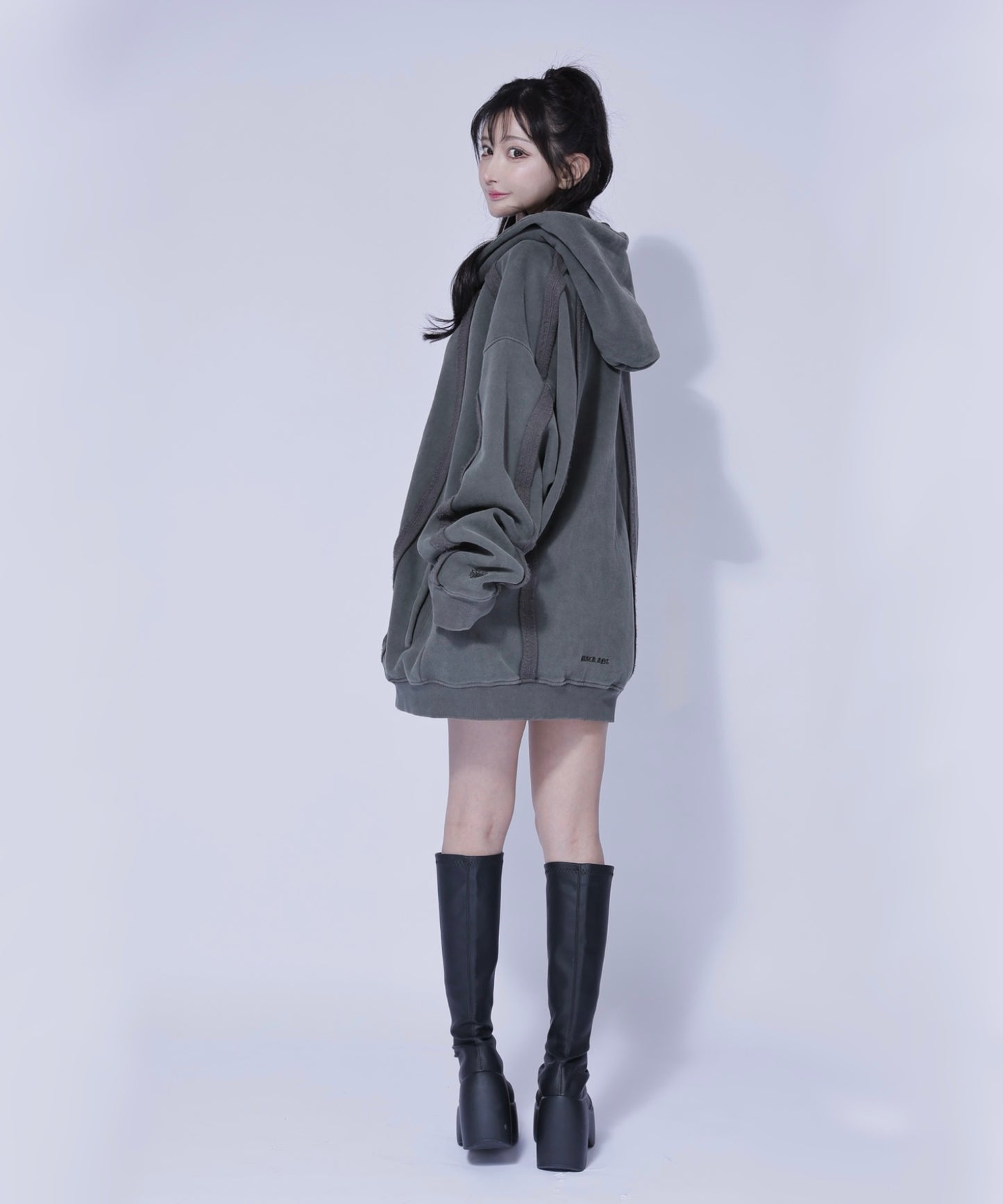 フェードラインジップパーカー / Fade Line Zip Hoodie