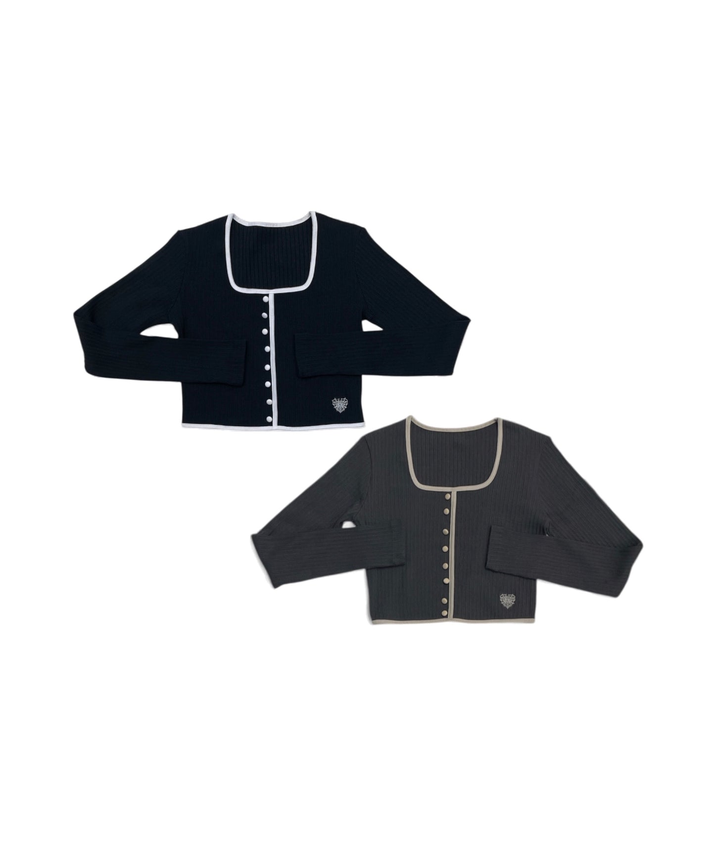 【2枚セット】スクエアカーデトップス / Square Carde Top