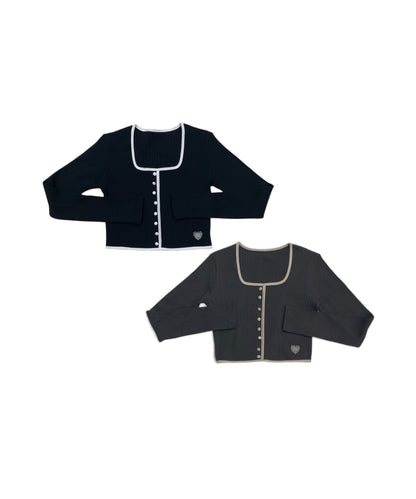 【2枚セット】スクエアカーデトップス / Square Carde Top