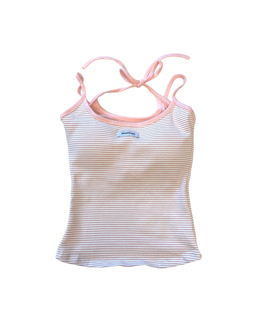 ダブルストラップボーダーキャミ / Double Strap Border Cami