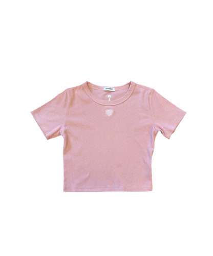 リブクロップドTシャツ
/Signature Ribbed Crop Tee