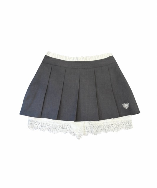 レースレイヤードミニスカート / Lace Layered Mini Skirt