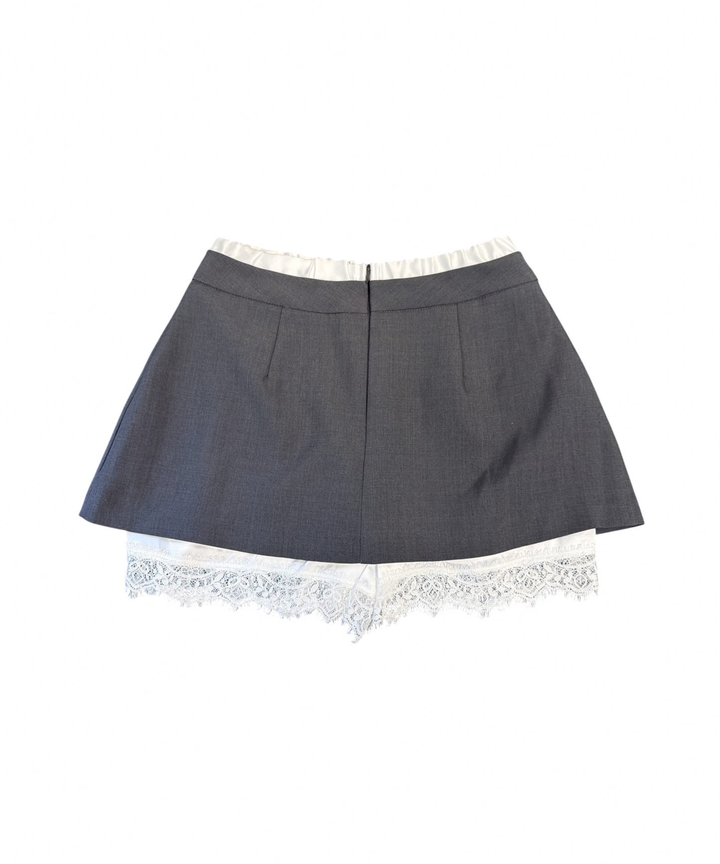 レースレイヤードミニスカート / Lace Layered Mini Skirt