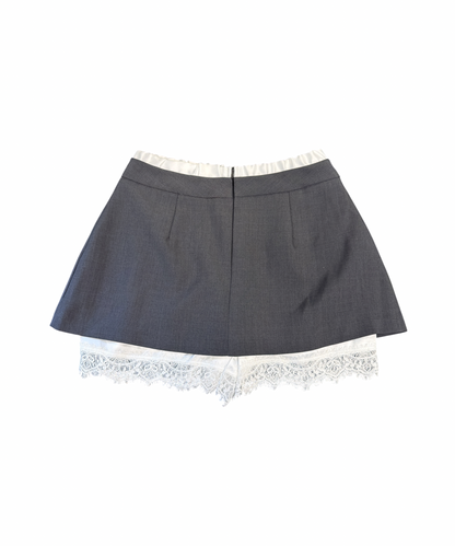 レースレイヤードミニスカート / Lace Layered Mini Skirt