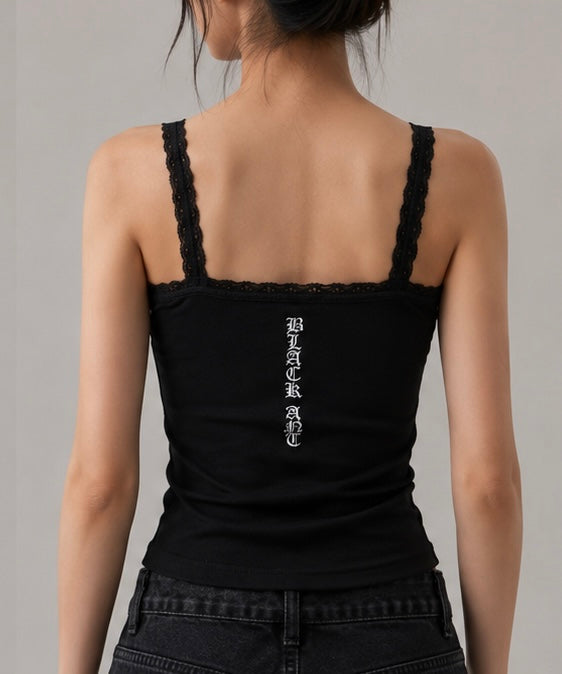 レースボタンキャミソール / Lace Button Camisole