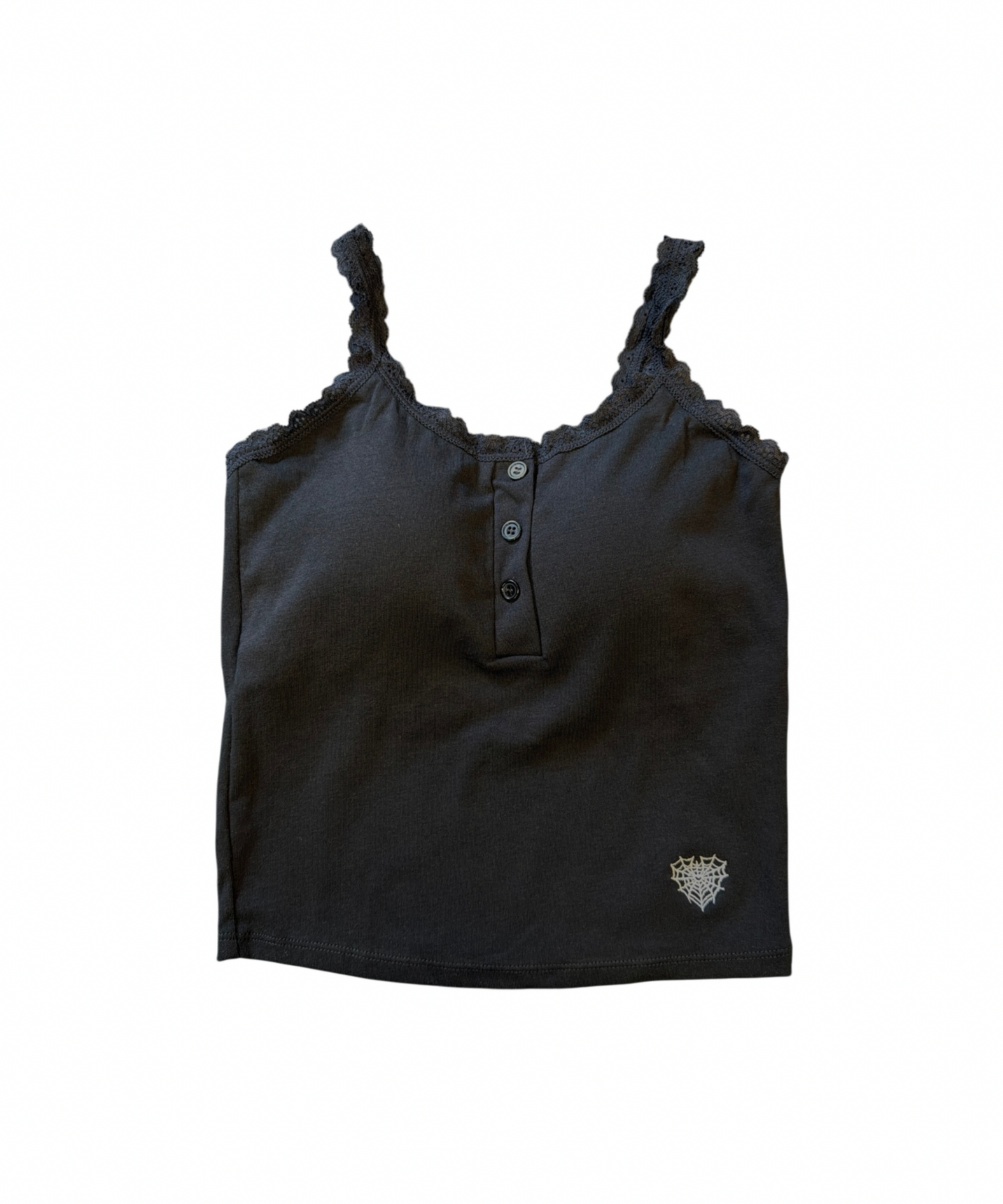 レースボタンキャミソール / Lace Button Camisole