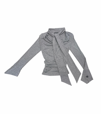 【予約販売】リボンドレープトップス / Ribbon Drape Top