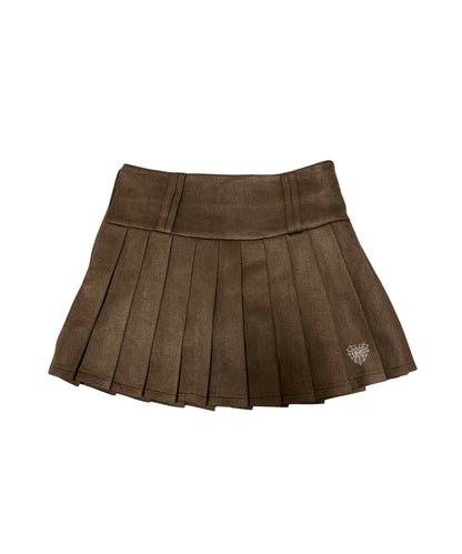 スエードプリーツスカート / Suede Pleated Skirt