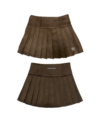 スエードプリーツスカート / Suede Pleated Skirt