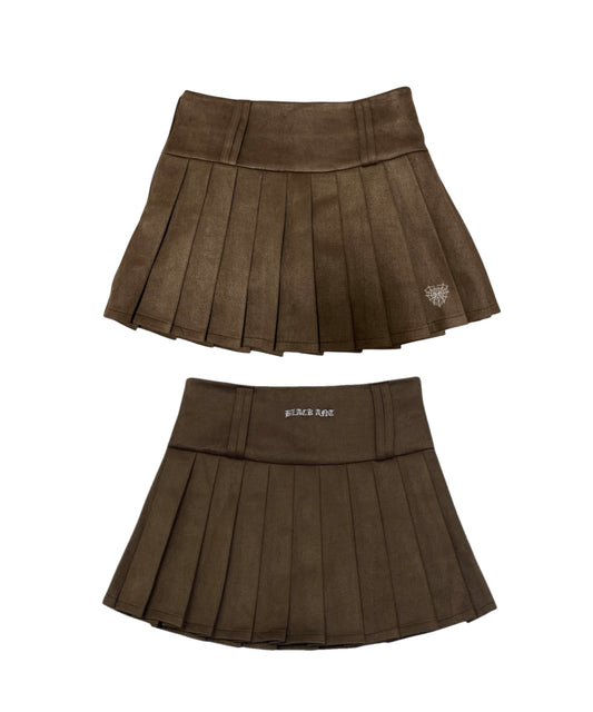 スエードプリーツスカート / Suede Pleated Skirt